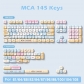 Seaside 104+8 / 16 / 41 MCA Profile Keycap Set Cherry MX PBT Dye-subbed for Mechanical Gaming Keyboard